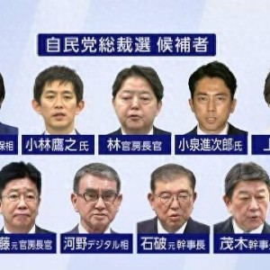 日本自民党总裁选举倒计时 小泉进次郎向麻生太郎求支持