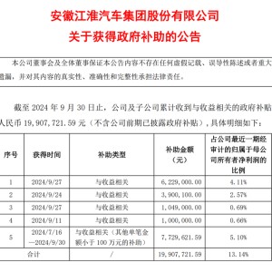 盈利大涨，扣非还亏，谁把江淮汽车的预期“拉满了”？