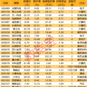 揭秘涨停丨封单金额超11亿元，重组概念龙头受追捧