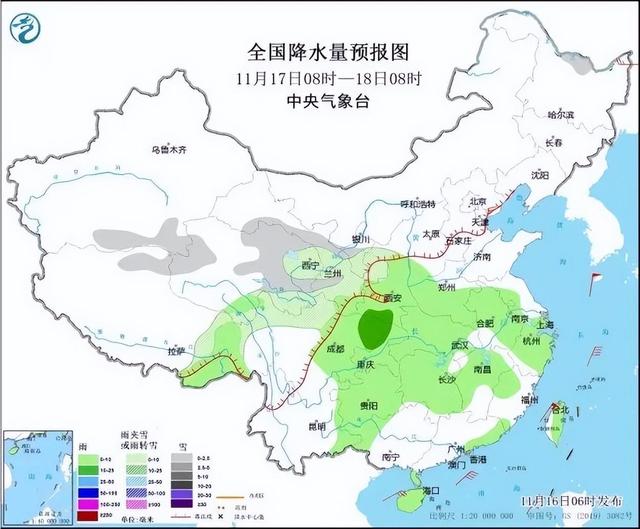 冷冷冷！大风＋降温都来了！全国冰冻线进程图出炉，这些地方雨雪天气持续在线